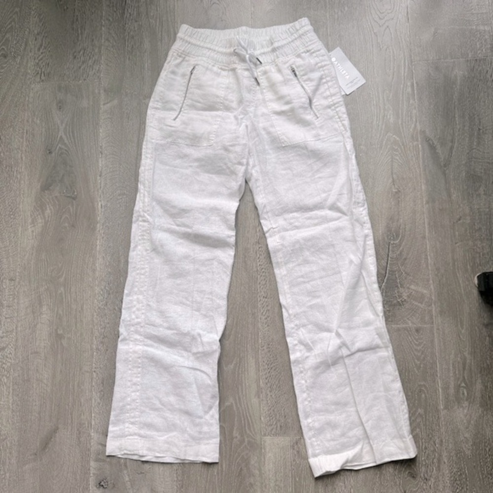 Athleta Cabo Linen Wide Leg Pant - Picture 4 of 6